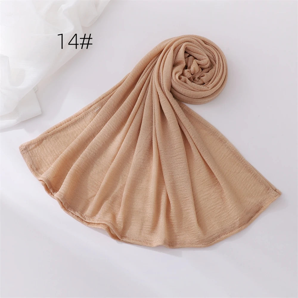 Hijab Pour Femmes Musulmane Châle Grande Taille Foulard Élastique Islam Bandana Bandeaux