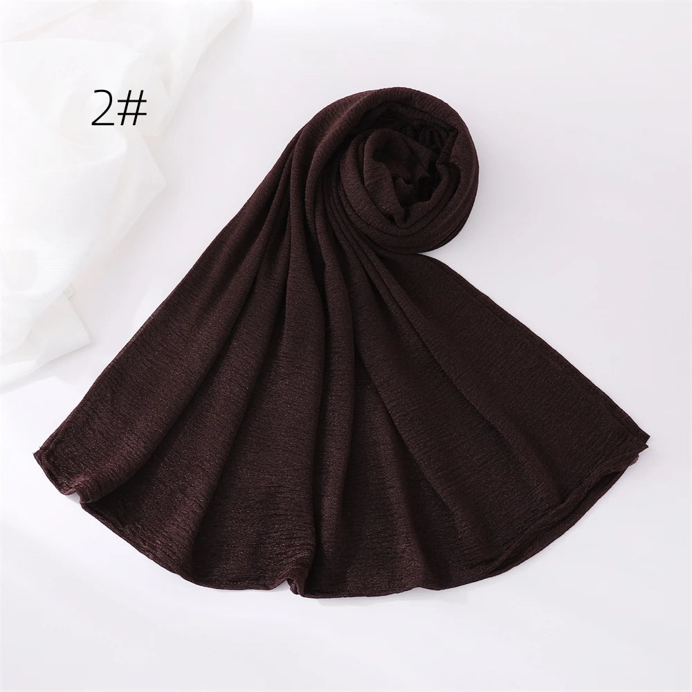 Hijab Pour Femmes Musulmane Châle Grande Taille Foulard Élastique Islam Bandana Bandeaux