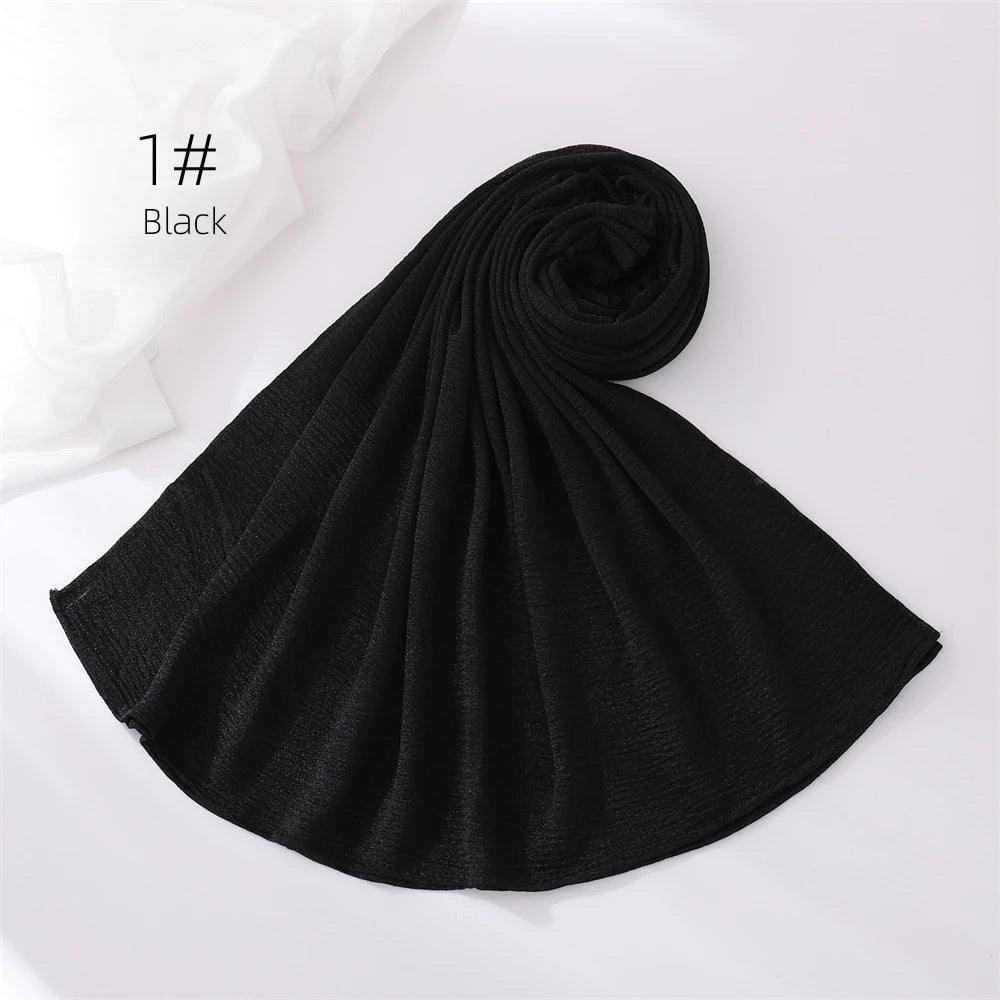 Hijab Pour Femmes Musulmane Châle Grande Taille Foulard Élastique Islam Bandana Bandeaux