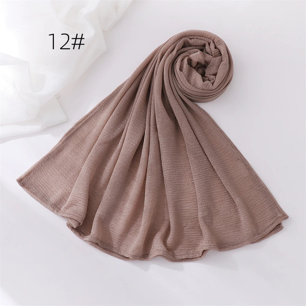 Hijab Pour Femmes Musulmane Châle Grande Taille Foulard Élastique Islam Bandana Bandeaux