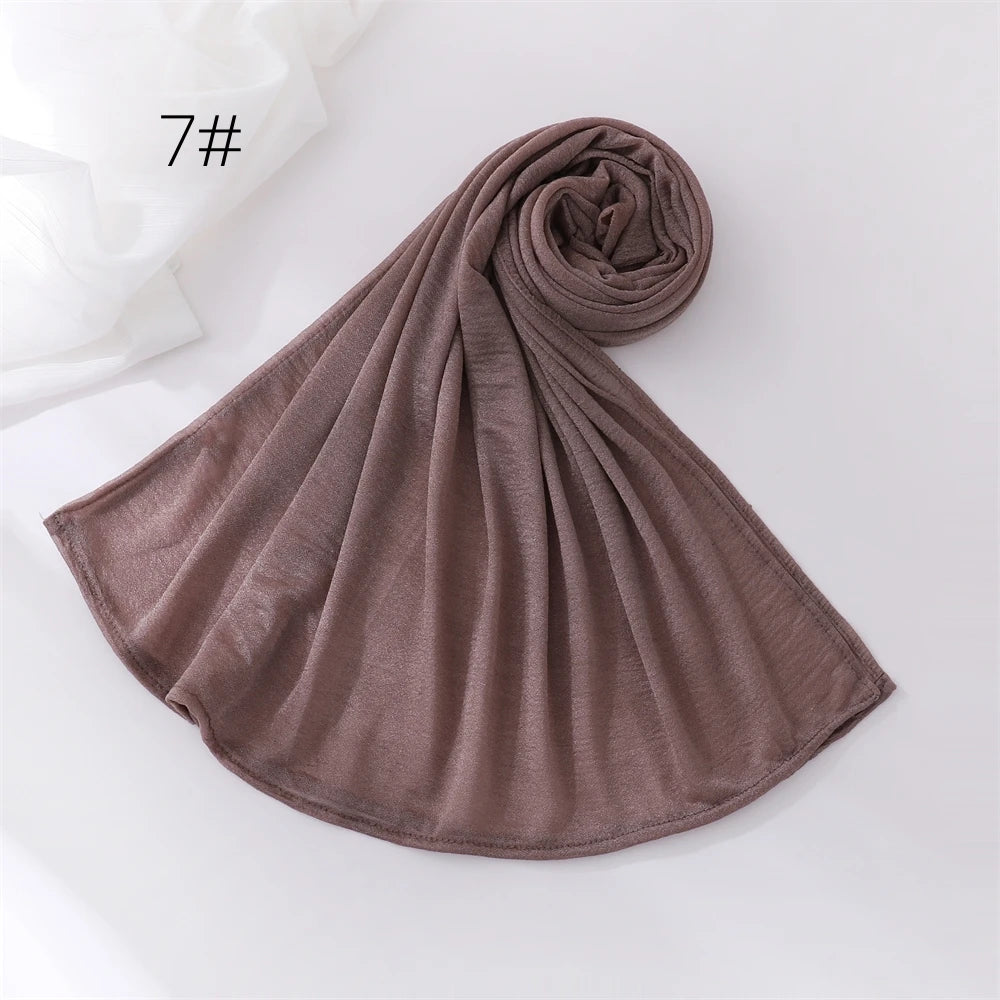 Hijab Pour Femmes Musulmane Châle Grande Taille Foulard Élastique Islam Bandana Bandeaux