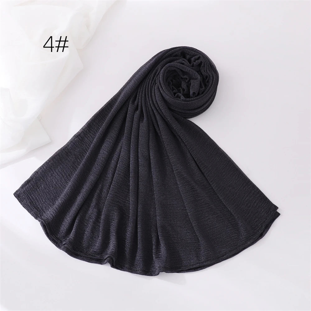 Hijab Pour Femmes Musulmane Châle Grande Taille Foulard Élastique Islam Bandana Bandeaux