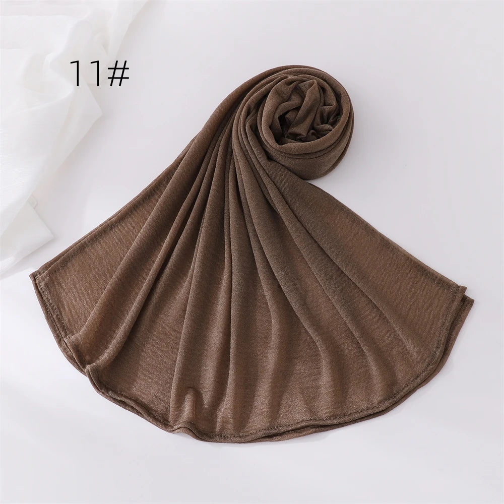 Hijab Pour Femmes Musulmane Châle Grande Taille Foulard Élastique Islam Bandana Bandeaux