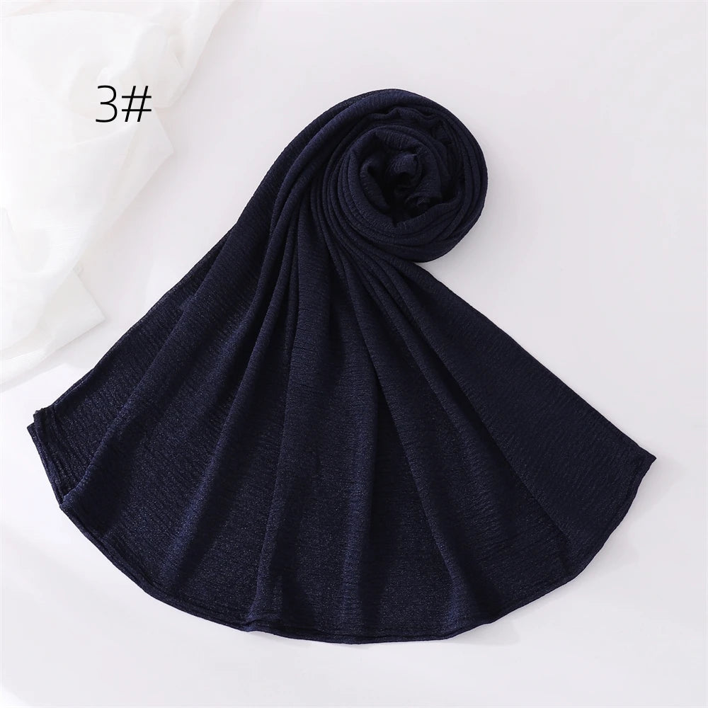 Hijab Pour Femmes Musulmane Châle Grande Taille Foulard Élastique Islam Bandana Bandeaux