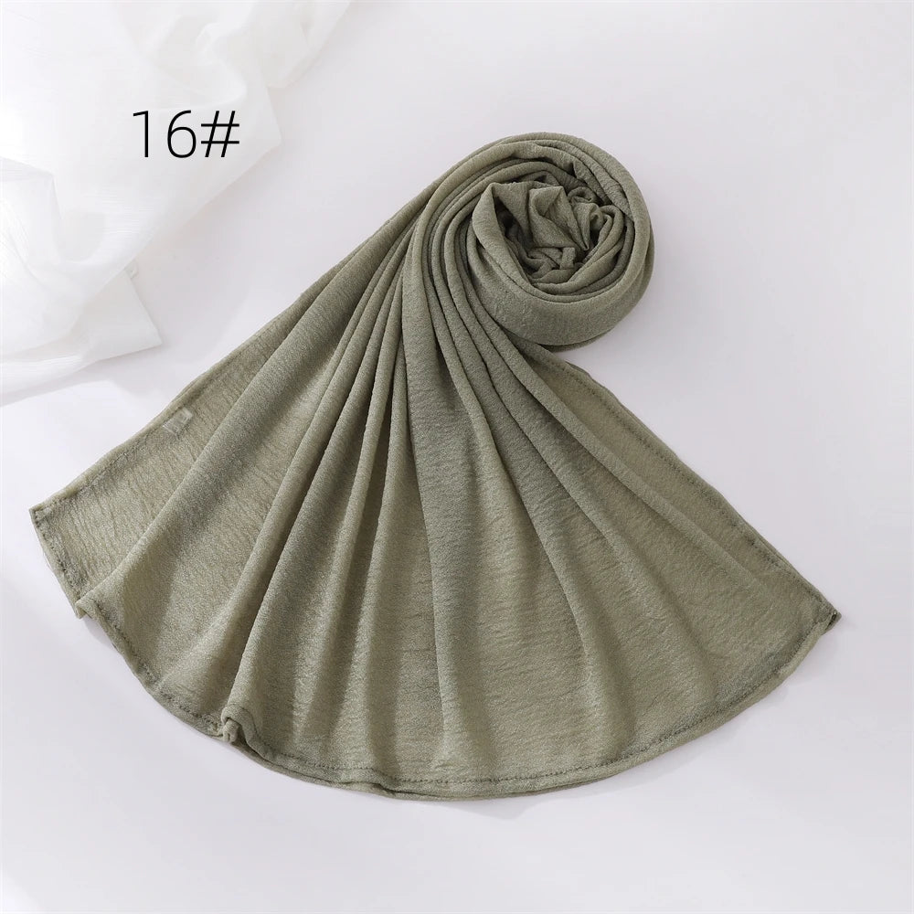 Hijab Pour Femmes Musulmane Châle Grande Taille Foulard Élastique Islam Bandana Bandeaux