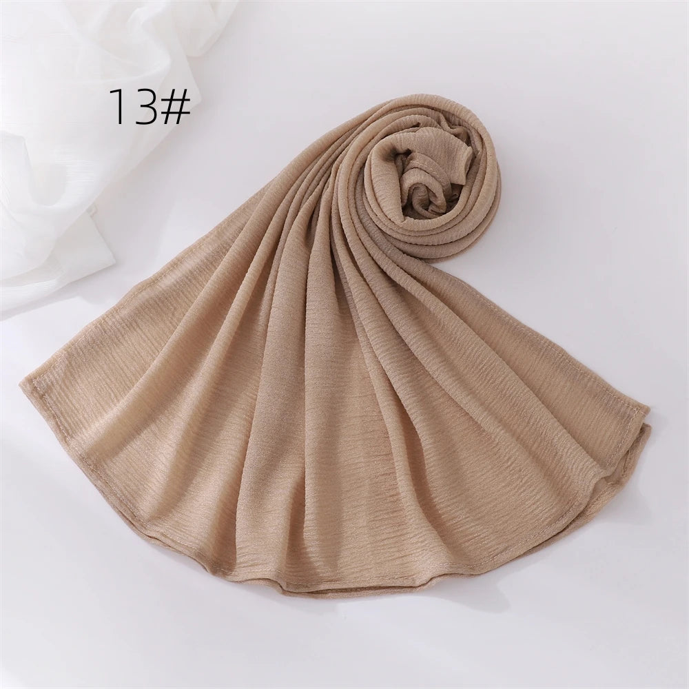 Hijab Pour Femmes Musulmane Châle Grande Taille Foulard Élastique Islam Bandana Bandeaux