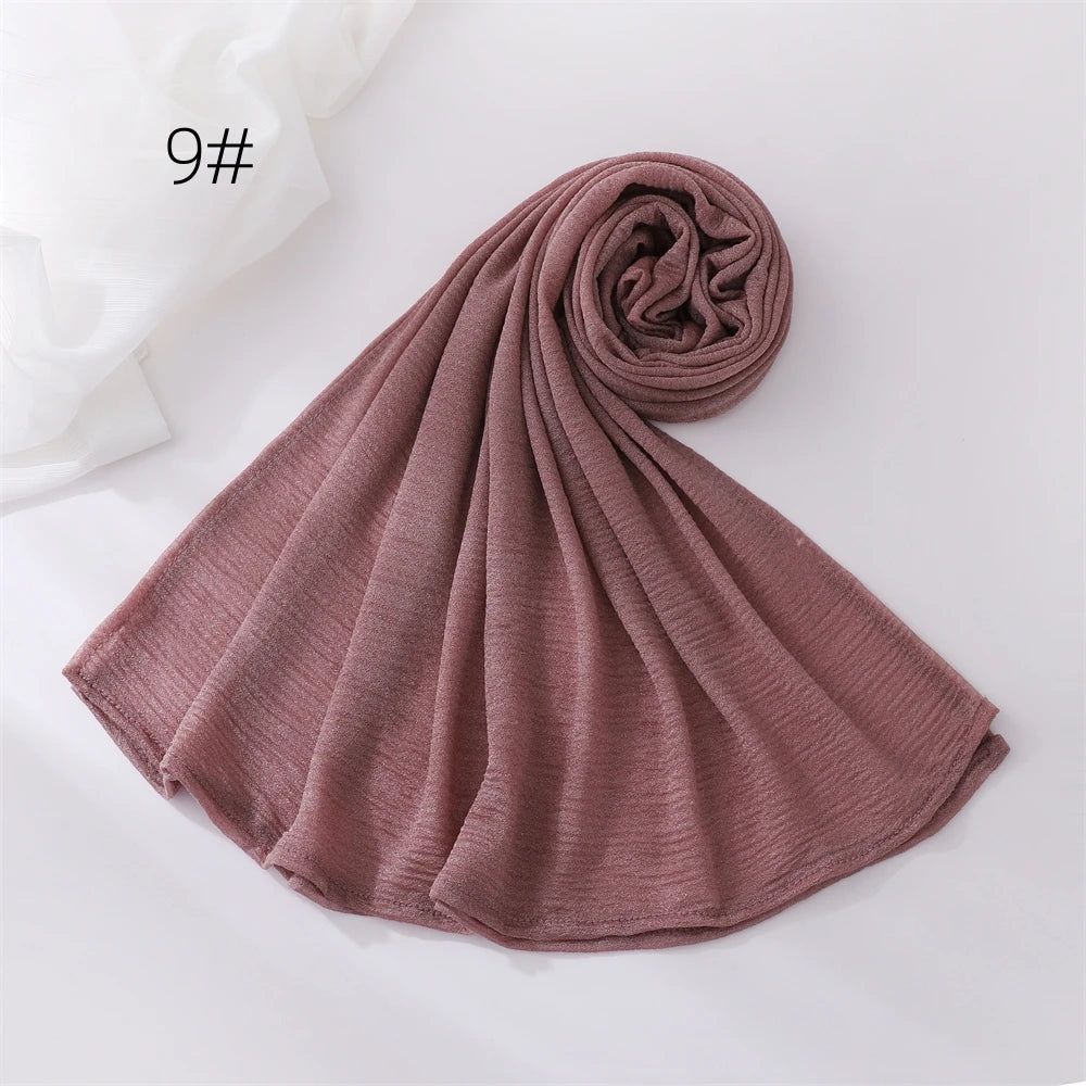 Hijab Pour Femmes Musulmane Châle Grande Taille Foulard Élastique Islam Bandana Bandeaux